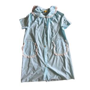 Vintage leisure life Moo Moo/NIGHTGOWN BABY BLUE SIZE LARGE